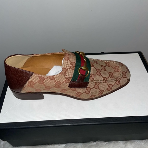 GUCCI LOAFERS MOCCASINS HORSEBIT BEIGE - Picture 3 of 5